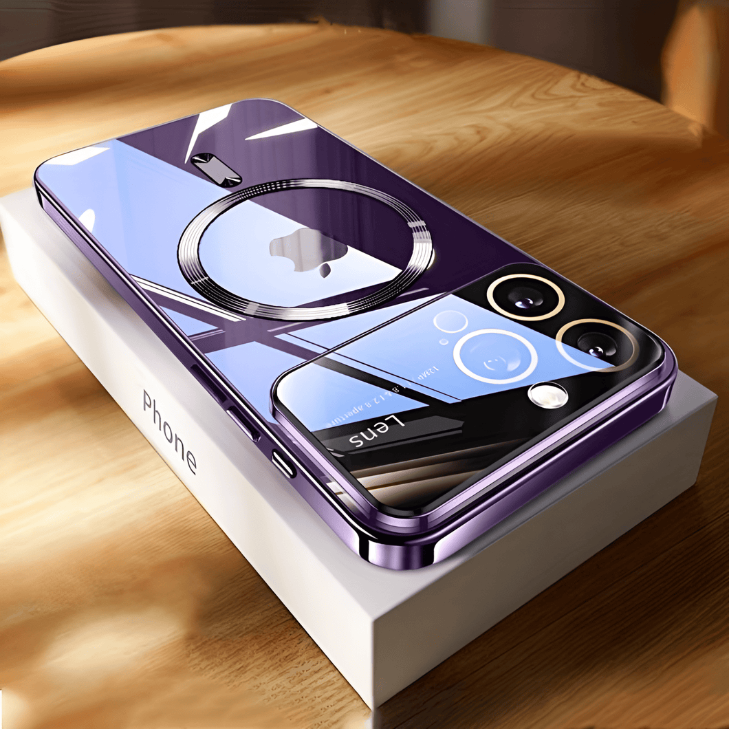 iPhone Luxury Cam Slide MagSafe Clear Case | Premium Schutzhülle