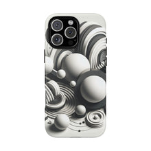 Lade das Bild in den Galerie-Viewer, iPhone Hülle &#39;&#39;Mono Circles&#39;&#39;, minimalistisches Design, hochwertiges Premium iPhone Case
