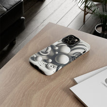 Lade das Bild in den Galerie-Viewer, iPhone Hülle &#39;&#39;Mono Circles&#39;&#39;, minimalistisches Design, hochwertiges Premium iPhone Case
