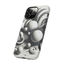 Lade das Bild in den Galerie-Viewer, iPhone Hülle &#39;&#39;Mono Circles&#39;&#39;, minimalistisches Design, hochwertiges Premium iPhone Case
