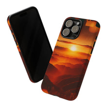 Lade das Bild in den Galerie-Viewer, iPhone Hülle &#39;&#39;Sunset Peaks&#39;&#39;, Natur Landschaft Design, hochwertiges Premium iPhone Case
