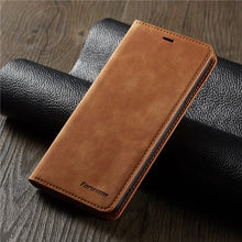 Lade das Bild in den Galerie-Viewer, iPhone Leder Wallet Card Flip Case, hochwertige Leder Premium iPhone Hülle
