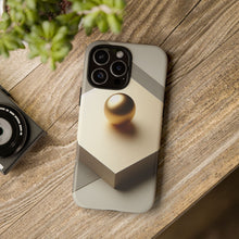 Lade das Bild in den Galerie-Viewer, iPhone Hülle &#39;&#39;Golden Dot&#39;&#39;, minimalistisches Design, hochwertiges Premium iPhone Case
