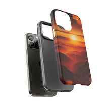 Lade das Bild in den Galerie-Viewer, iPhone Hülle &#39;&#39;Sunset Peaks&#39;&#39;, Natur Landschaft Design, hochwertiges Premium iPhone Case
