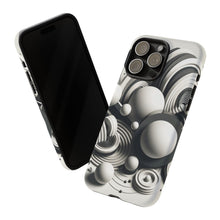 Lade das Bild in den Galerie-Viewer, iPhone Hülle &#39;&#39;Mono Circles&#39;&#39;, minimalistisches Design, hochwertiges Premium iPhone Case
