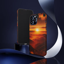 Lade das Bild in den Galerie-Viewer, iPhone Hülle &#39;&#39;Sunset Peaks&#39;&#39;, Natur Landschaft Design, hochwertiges Premium iPhone Case
