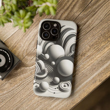 Lade das Bild in den Galerie-Viewer, iPhone Hülle &#39;&#39;Mono Circles&#39;&#39;, minimalistisches Design, hochwertiges Premium iPhone Case
