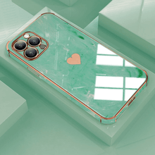 Lade das Bild in den Galerie-Viewer, iPhone Marble Heart Schutzhülle, hochwertiges Premium iPhone Case
