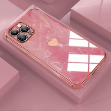 Lade das Bild in den Galerie-Viewer, iPhone Marble Heart Schutzhülle, hochwertiges Premium iPhone Case
