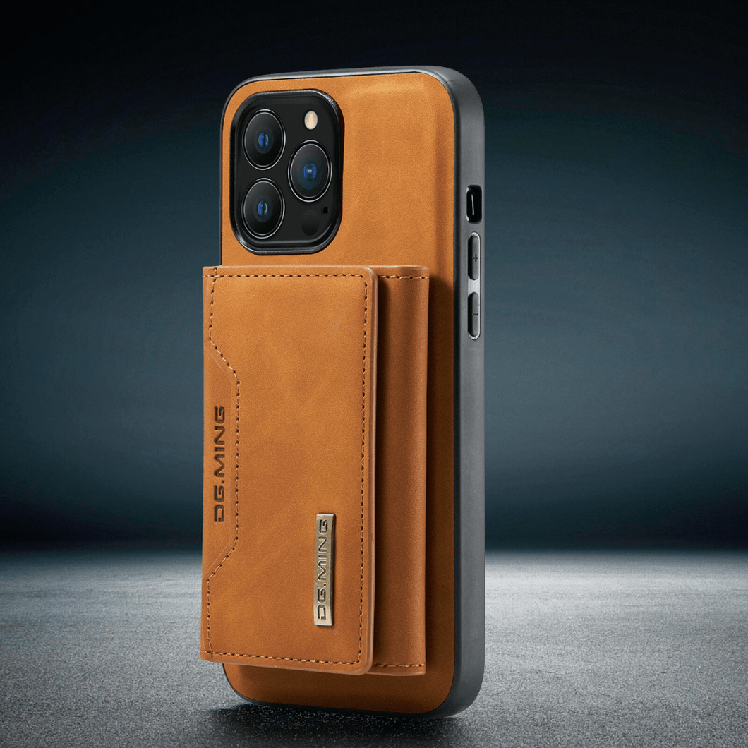 iPhone Card Magnetic Removable Case | abnehmbares magnetisches Kunstleder Etui Premium Schutzhülle