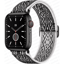 Lade das Bild in den Galerie-Viewer, Scrunchie Flex Nylon Pattern Armband™️ für Deine Apple Watch
