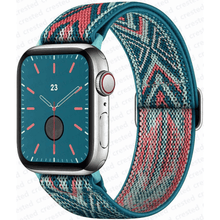 Lade das Bild in den Galerie-Viewer, Scrunchie Flex Nylon Pattern Armband™️ für Deine Apple Watch
