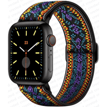 Lade das Bild in den Galerie-Viewer, Scrunchie Flex Nylon Pattern Armband™️ für Deine Apple Watch
