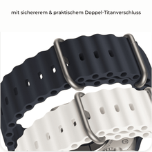 Lade das Bild in den Galerie-Viewer, Ocean Silikonarmband mit Doppel-Titanverschluss™️ für Deine Apple Watch
